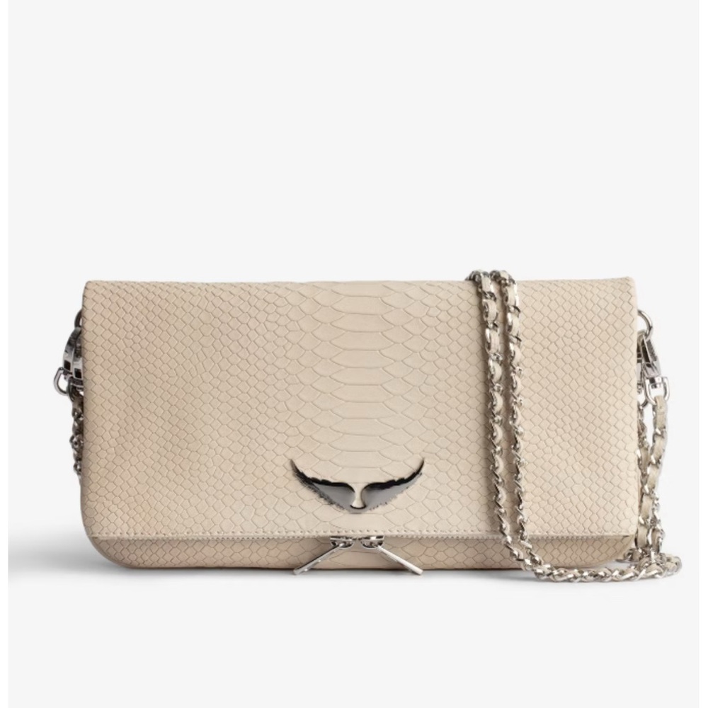 Elegant Cream Chain Shoulder Bag